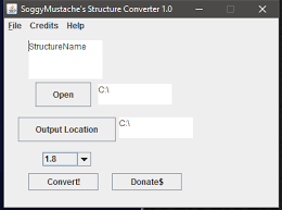 A font is the combination of typeface, size, weight, slope, and style to make up a printable or displayable set of characters. Soggymustache S Structure Converter Minecraft Mod