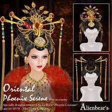 I have been citified with devacurl in their curl cutting technical in new york and. Second Life Marketplace Alienbear S Oriental Phoenix Serene Hair Pieces Red