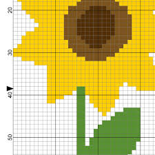 $9.95 sunshine in a vase. Counted Cross Cross Stitch Sunflower Pattern Novocom Top