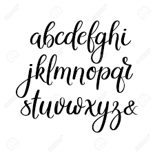 See more ideas about lettering alphabet, lettering fonts, hand lettering . Handwritten Brush Style Letters Modern Calligraphy Hand Lettering Vector Alphabet Lettering Alphabet Handwritten Brush Lettering Alphabet Lettering Alphabet