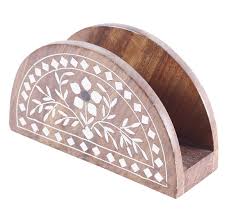 Bulk Wholesale Round Napkin Holder In Rosewood 6 Handcrafted Tissue Mail Holder With Acrylic Inlay Et Rustic Napkins Rustic Napkin Holders Napkin Holder