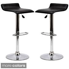 Gloria Leatherette Bar Stools Set Of 2 134 46 Can Barkruk