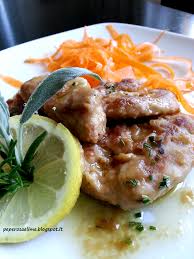 Scaloppine al vino bianco cotto e mangiato. Scaloppine Di Soia Al Vino Bianco E Limone