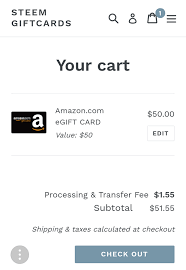So you will be able to purchase $50 order without using the amazon card. How To Turn Your Sbd Into An Amazon E Gift Card Steemit