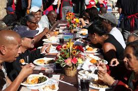Restaurants on this map are listed geographically. Those With Nowhere To Go Taste Compassion At Mission S Wednesday Thanksgiving Feast Los Angeles Mission