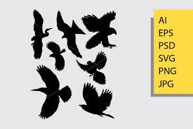 Download Flying Bird 1 Silhouette Graphic By Cove703 Creative Fabrica SVG Cut Files