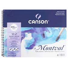 Bloco Papel Aquarela Montval Canson A4 Saunders waterford papel acuarela 300g. bloco papel aquarela montval canson a4