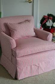 Red White Striped Chair Striped Chair Slipcovers Custom Slipcovers
