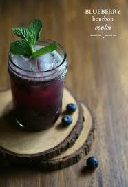 Foodie Fridays Blueberry Bourbon Cooler With Fresh Mint Foodie Boozy Drinks Yummy Drinks