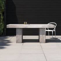 Whatever table you need, we can create it. Modern Stone Outdoor Dining Tables Allmodern
