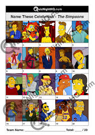 Pipeye, peepeye, pupeye, and poopeye. Animated Celebrities 002 The Simpsons Quiznighthq