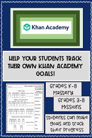 Khan Academy Student Tracking Form In 2020 Khan Academy Student Centered Classroom Mastery Learning