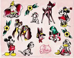 Cute Traditional Disney Tattoo Ideas Disney Characters Tattoos Disney Tattoos Disney Sleeve Tattoos