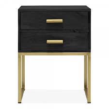 Check spelling or type a new query. Black Wood Orson 2 Drawer Side Table Bedroom Furniture