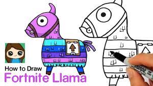 Everyone loves the battle royale phenomenom called fortnite which draws in millions of views across multiple social media platforms mo. How To Draw A Fortnite Llama Youtube
