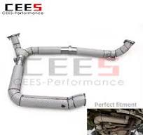 CEES Hot Selling SUS304 Exhaust Downpipe for PORSCHE 718 2.0T 2016-2023  Boxster/Cayman Free Flow Pipe