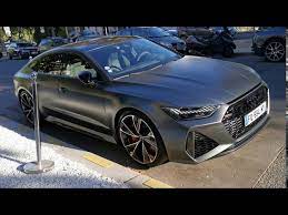 Audi rs7 has a powerful yet efficient v8 engine with 560 horsepower and over 700 nm of torque. Top New 2020 Grey Mat Audi Rs7 Sportback C8 In Paris France Youtube