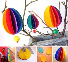 Il y a une bonne vieille tradition chrétienne à décorer à la veille de pâques des oeufs de poule, qui n'a pas perdu sa pertinence à nos jours. O O Åufs De Paques En Millefeuille De Papiers Colores Paper Easter Colored Eggso O Www Creama Oeufs De Paques En Papier Oeufs De Paques Bricolage Paques