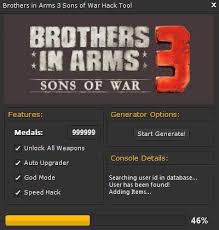 You will see that if you decide to take advantage of this online generator, you will certainly become better at this game. Brothers In Arms 3 Hack Tool Cheats Engine No Survey Download Tool Hacks Cheat Engine Brothers In Arms
