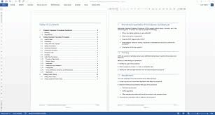 Standard Operating Procedures Templates Ms Word Excel Standard Operating Standard Operating Procedure Standard Operating Procedure Template Guided Writing