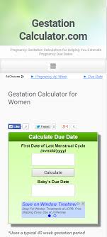 Home Gestation Calculator Com