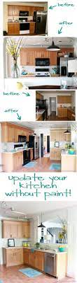 Great Ideas To Update Oak Kitchen Cabinets Kitchen Diy Makeover Kitchen Makeover Diy Budget Kitchen Design