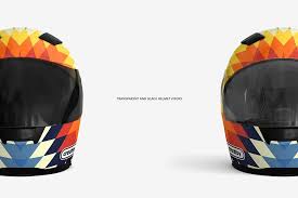 Motorcycle Helmet Mockup Set Black Helmet Helmet Helmet Visor