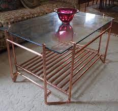 Check out this diy industrial 2 leveled pallet and copper pipe table, perfect to create a vintage environment to any of your living room. Custom Made Copper Pipe And Glass Cocktail Table By Urban Prairie Design Custommade Com