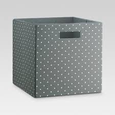 Black And White Polka Dot Storage Bins 13 Fabric Cube Storage Bin Gray White Polka Dot Threshold In 2020 Cube Storage Bins Cube Storage Storage Boxes