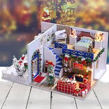 Miniature Bricolage Maison De Poupee Kit Joyeux Noel Avec Etsy Maisondecoration Miniature Miniaturegarden Brico Diy Kits Diy Christmas Box Blue Christmas