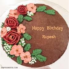 You just need to visit our site that offers personalized beautiful birthday cake images, select any image of birthday cake with name. Happy Birthday Rupesh