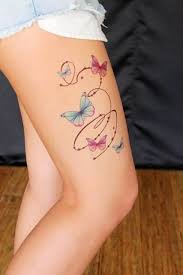 Tattoo feminina delicada na perna. 71 Ideias Lindas De Tatuagem Feminina Na Coxa Principais Cuidados