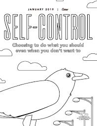 Self Control Coloring Page Self Control Self Math