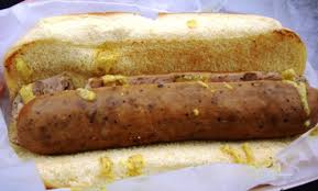 These chicken apple sausage hash tacos has a base of of an apple and potato hash, topped with a zesty apple slaw that's to die for! Today S Lunch Hot Dog Chicken Apple Sausage From Good To Go Organics New York Street Food