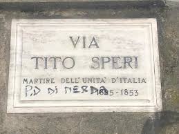 Litografia del 1875 da un disegno di giuseppe boldini. La Scritta Pd Di M Sulla Via Dedicata Al Patriota Tito Speri Estense Com Ferrara