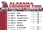 The crimson tide football schedule includes opponents, date, time, and tv. Alabama 2019 Football Schedule