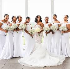 Inspired Wedding Dresses Of Couture Bridal Designs Mermaid Long Bridesmaid Dresses White Bridesmaid Dresses Wedding Bridesmaids