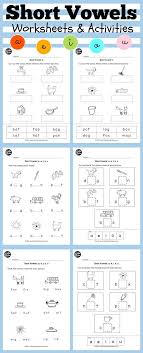 Short Vowels Middle Sounds Worksheets And Activities Short Vowel Worksheets Vowel Worksheets Vowels Kindergarten