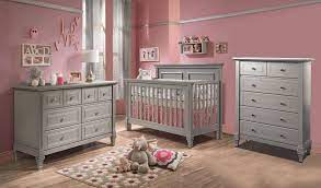 Natart Belmont 3 Piece Nursery Set In Elephant Grey Crib Double Dresser And 5 Drawer Dresser Baby Nursery Sets Grey Crib Pink Baby Room