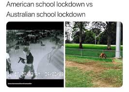 Lockdown news roundup hugo talks #lockdown. American School Lockdown Vs Australian School Lockdown Meme Australia Memes