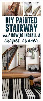 Our Black Painted Staircase Stair Runner Carpet Painted Stairs Carpet Runner