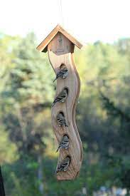 Large Wave Bird Feeder Bird Houses Diy Decorative Bird Houses Wooden Bird Feeders