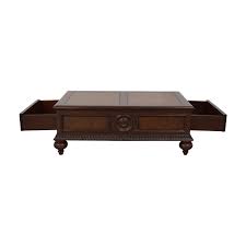 Farmhouse coffee table with drawers. 70 Off Ethan Allen Ethan Allen Two Drawer Coffee Table Tables
