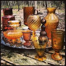 Vintage Amber Glass For Your Tablescapes Vintage Weddings Tablescapes Amber Glassware Amber Glass Vintage Glassware