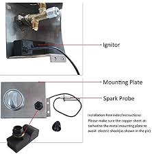 Shop gas fire pit burners & parts for sale online from woodland direct. Patio Lawn Garden Outdoor Heaters Fire Pits Outdoor Fireplace Accessories Stanbroil Fire Pit Gas Burner Spark Ignition Kit Including Push Button Igniter Gas Shut Off Valve With Key Kopa Or Kr