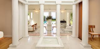 Het werd in 2012 gerenoveerd. Villa Delos Private Pool Grecotel Mandola Rosa