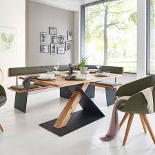 Platz Nehmen Und Wohlfuhlen Lautet Die Devise Beim Tisch Z34 In Kombination Mit Einer Eckbank Und Bequemen Schale Esstisch Holz Massiv Speisesaal Esszimmer