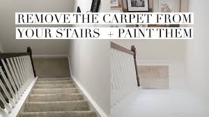 Carpet for steps on stairs. I Removed The Carpet And Painted My Stairs 1 Year Update Youtube