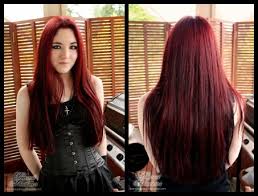 dark red hair color chart bright photo shared by elwira32