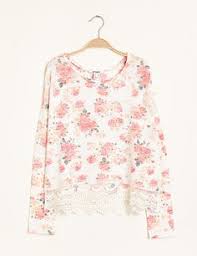 Découvrez les tendances du moment. Sweat Shirt Fleuri Femme